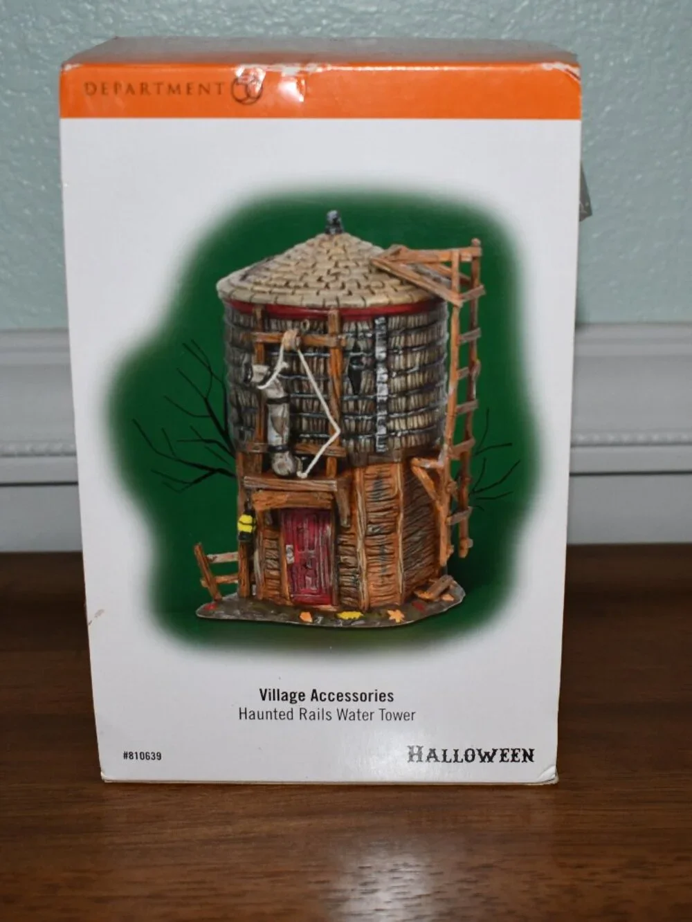 DEPT 56 Snow Village HALLOWEEN Haunted Rails Water Tower 810639 Retired In 2012